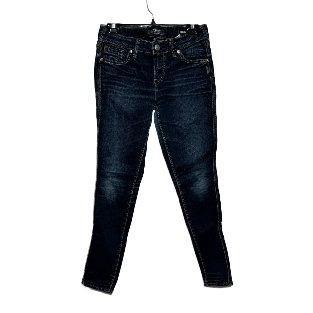 Women's Silver Jeans Co. Aiko High Skinny Jeans Blue Size W27/L31